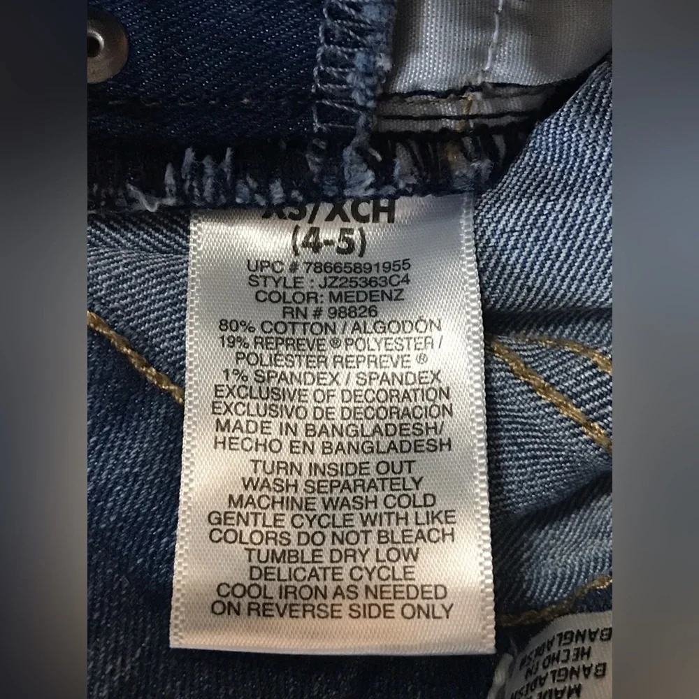 Jordache Kids Denim Blue Jean Overall Shorts w/ Sequins Hearts Stars Love
4 / 5 - Picture 14 of 14
